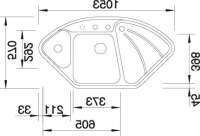 Preview: BLANCO 513093 DELTA, Keramik PuraPlus, vanilla, mit Ablauffernbedienung, mit Schale, Becken links, 700 mm Untermaß